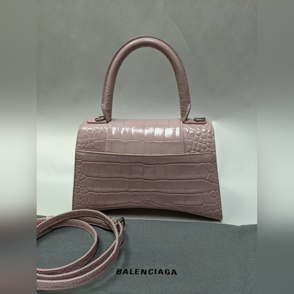 Balenciaga Hourglass Croc Embossed Small "LIVE SHOW TODAY" - Picture 5 of 16